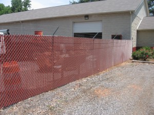 6ft Galvanized Chain Link with Privacy Slats-Commercial